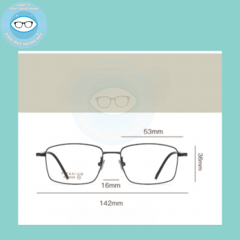 Gọng kính kim loại mã 6228